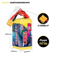 ส่งฟรี GNB 6s 650mah - 5000mah 100C 110C 120C Gaoneng แบต LiPo Battery XT30 XT60 HV แบตเตอรี่ แบต อุ