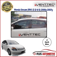 Honda Stream (RN 1/2/3/4/5) 2001-2007 Venttec Premium Acrylic 3mm Door Visor 4"