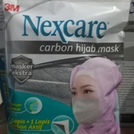 new 3M Masker Nexcare Carbon Hijab 4 play isi 2 pc 1 box isi 24 pc