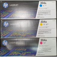 HP 304A ORIGINAL CYAN(CC531A)/YELLOW(CC532A)/MAGENTA(CC533A) TONER CARTRIDGE