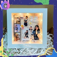 3D Photo Frames Embossed Photo Frames for Friends Graduation - Birthday - Anniversary Photos Printed