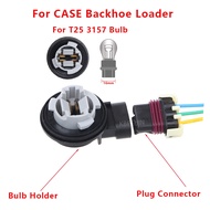 T25 3157 Bulb Holder For CASE Backhoe Loader Brake Light Socket Connector