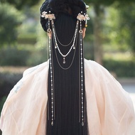 汉服古风头饰古装简约苍兰诀头饰中国风发饰后压超仙清冷风配饰Chinese Super Fairy Hair Hoop Headband Girl Hanfu Headwear Floral Adult