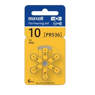 Maxell Hearing Aid Batteries (10/13/312/675) 6pcs card for hearing aid