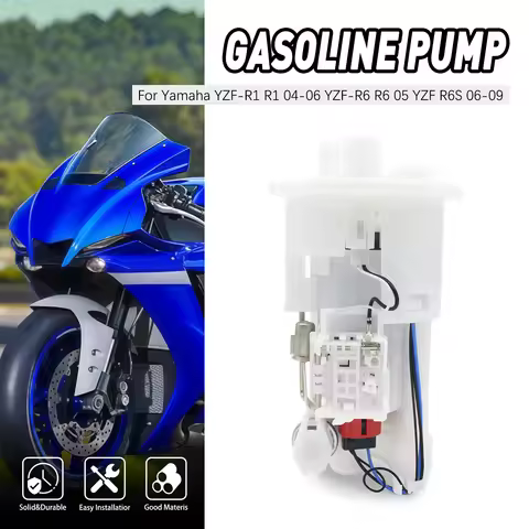 Gas Petrol Fuel Pump Assembly For Yamaha YZF-R1 R1 2004-2006 YZF-R6 R6 2005 YZF R6S 2006-2009 5PW-13