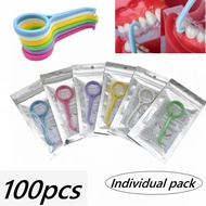 100pcs Aligner Remover Dental Orthodontic Invisible Braces Remover Hook Disposable Orthodontic Align