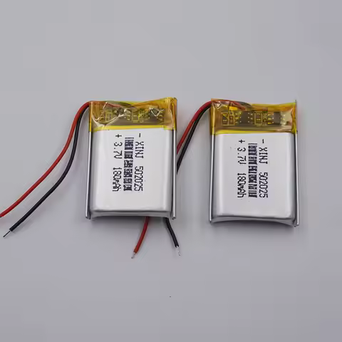 2pcs 3.7V 180 mAh Rechargeable Polymer Li Lipo Battery 502025 For Bluetooth Speaker Headphones GPS S