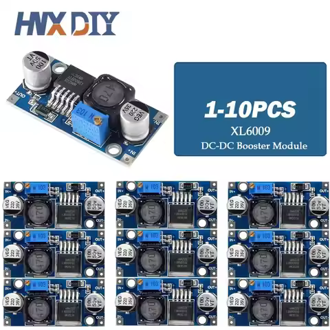 1-10PCS XL6009 DC-DC Booster Module Power Supply Module output adjustable Super LM2577 step-up Modul