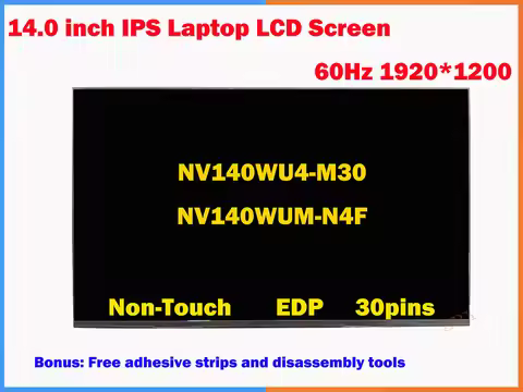NEW NV140WUM-N4F NV140WU4-M30 14.0 inch IPS 1920×1200 Replacement Display Panel Matrix Laptop LCD Sc