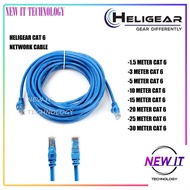 Heligear UTP Cat-6 (1.5m /3m / 5m / 10m / 15m / 20m / 25m / 30 Meter)CAT 6 RJ45 Aluminum LAN Cable