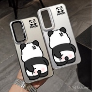 Cute Panda Back Trendy Fashion Shock-resistant Phone Case Suitable for Samsung S24/S24FE/S22ULTRA/A0