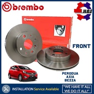 BREMBO Brake Disc Rotor (FRONT) for Perodua Axia Bezza (2pcs)