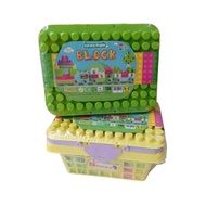 Basket number block toy