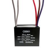 YukiHalu Ceiling Fan Capacitor CBB61 4.5uf + 6uf + 5uf 5 Wire 250V Compatible with New Harbor Breeze