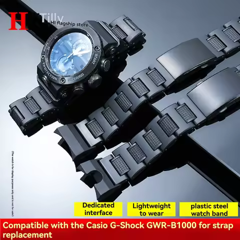 GWR-B1000 Modified resin Strap For Casio G-SHOCK 5588 GWR B1000 GWR-B1000-1APR Lightweight Watch Ban