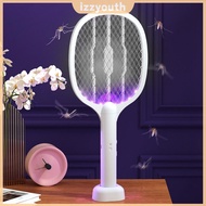 ⚡24H⚡ 2 in 1 Electric Fly Swatter Handheld Mosquito Swatter Rechargeable Fly Killer and Mosquito Tra