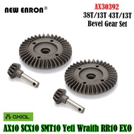 AX30392 43T/13T 38T/13T Chrome Steel Heavy Duty Bevel Helical Gear Set For RC Car 1/10 Axial SCX10 Y