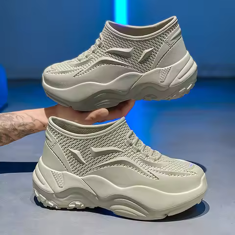 Chef's shoes four seasons waterproof high-top kitchen work shoes fashion men's Joker outdoor sports 