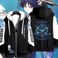 เสื้อ Wanderer Genshin ผลกระทบ Unisex Scaramuche เครื่องแต่งกายวิสัยทัศน์ Fatui Harbingers ACGN แจ็ค