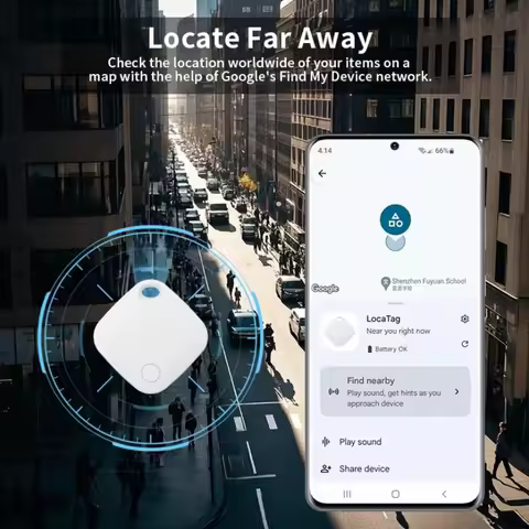 Smart Location Tracker for Android Devices Tag Work With Google Find Hub App Positioning Key Finder