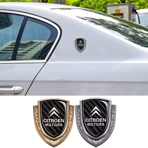for Citroen Elysee Berlingo Xsara C3 XR C4 Picasso Sega C5 Aircross X7 Carbon Fiber Car Badge Emblem
