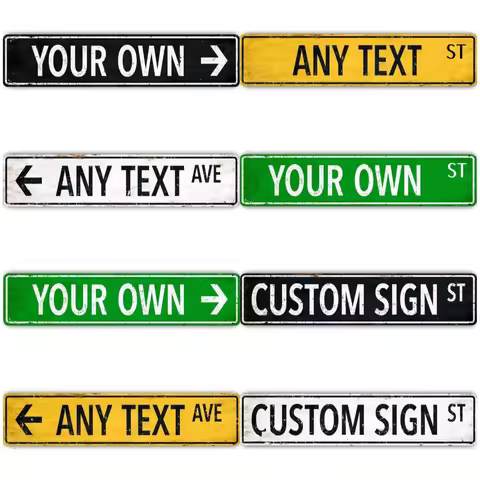 Custom Directional Sign, Personalized Outdoor Aluminum Metal Sign Custom Road Signs, Make Your Own S