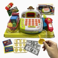 เครื่องคิดเงิน คิดเลขได้ มีไมค์ แถมถ่าน (เซตใหญ่) - แคชเชียร์ ของเล่น ขายของ มีเครื่ออคิดเลข Cash Register