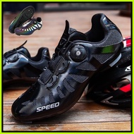 ◧    New Cleats Shoes with Pedal Set Cycling Shoes Men Road Bike Shoes for Mtb RB Cycling Sneakers