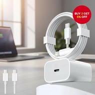 PD 30/45W Rapid Charging Power Adapter + USB-C to L/C Fast Charger Cable Compatible with iPhone 7-17