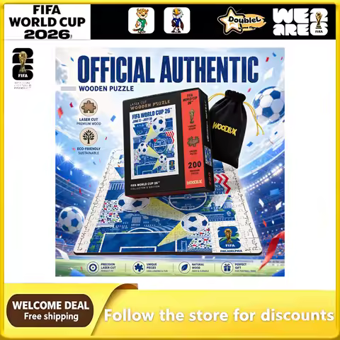 FIFA Officially Licensed World Cup Host City Philadelphia Theme Wooden Jigsaw Puzzle Fan Collectible