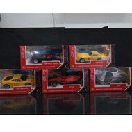 shell ferrari toy cars 1:43 combo f50, 250 testa rossa, 250 gto, 430 scuderia, sf71h