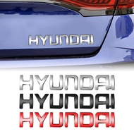 1pcs 3D Tank Decal Emblem Gold Silver Black Red Sticker For Hyundai Tucson IX35 I30 I20 Kona Coupe V