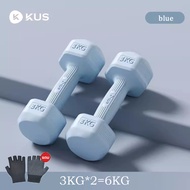 【ขายเป็นคู่】KUS ดัมเบล 5 kg 2ชิ้น weight training ดัมเบลล์ ฟิตเนส 1kg/2kg/3kg/4kg dumbbell set