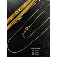 Gold Necklace Box Chain Pattern Gold18K