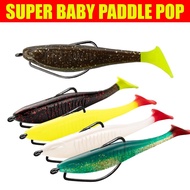 Softlure Paddle Pop Zman 8cm Hengjia Not Ozmy Super Baby Silencer Fishing Bait Snakehead Fishing