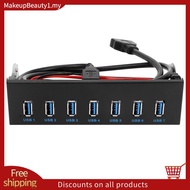7 Port USB 3.0 Hub 5Gbs 5.25inch CD-ROM Drive Bay CD ROM Front Panel for Computer Case+USB 3.0 19-pi