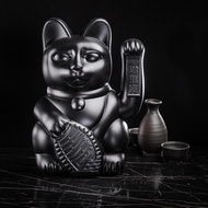 德國 Donkey Products｜大型招財貓(高30cm) Maneki-Neko - 黑