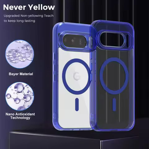 NEW Transparent Magnetic Case For Google Pixel 10 Pro XL Pixel 10 9A Case for MagSafe Wireless Charg