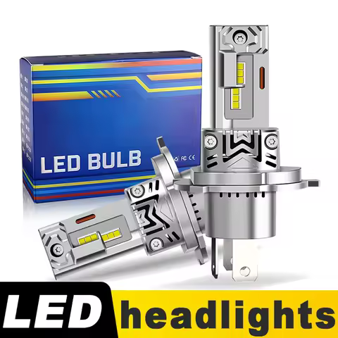 2PCS CANbus H4 LED Headlight Bulb 60W 20000LM Power Super Bright High Low Beam Plug & Play For Honda