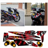 Tem Exciter 150cc - Mẫu tem Malaysia. Chất Liệu PPF Cao cấp - 3 Lớp Chống Nước Chống Phai Màu.