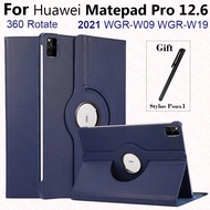 MatePad 2021แท็บเล็ต360หมุนได้ฝาหนังปิดป้องกันเหมาะสำหรับ Huawei Matepad Pro 12 6เคสขนาด12.6นิ้ว