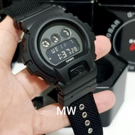 Casio G-Shock Full Black Out Series DW-6900 dw6900 dw-6900bbn nylon cloth digital quartz watch original brand new