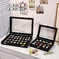 Badge Display Box Transparent Desktop Dustproof Pin Storage Box Medal Metal Medal Pin Brooch Collect