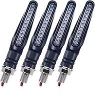ZUQABI Motorcycle Light Turn Signal Light Flasher Flowing Indicator Lamp Blinker 12V Scooter Cafe Ra