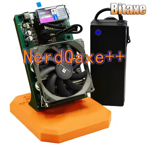 Free Shipping New NerdQaxe++ 4.8TH/s Bitcoin Miners BM1370 Asic Chip Solo BTC 68W 2.4G WiFi BTC Mini