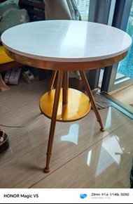 大理石面金色圓桌