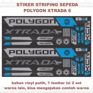 (1Lbr = 2Set) Stiker Striping Sepeda Polygon Xtrada 6