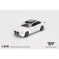 1/64 Mini GT BMW i7 xDrive60 Mineral White From Mini GT