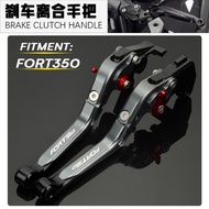 For QJMOTOR FORTRESS 350 FORT 350 Fort350 GT Motorcycle Brake Lever Set Adjustable Folding Brakes Ha
