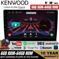 [6GB RAM+64GB ROM]QLED Kenwood Android Player 9"10" inch Quad Core Car Multimedia MP5 Player WIFI